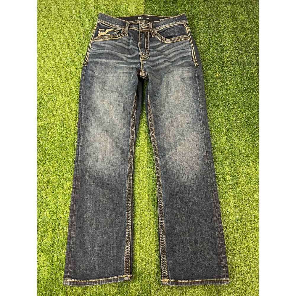 BKE Jake Straight Leg Jeans Mens 30x30 Medium Wash Blue Durable Denim Pants